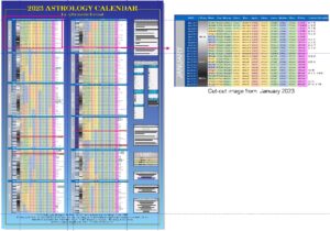 Ephemeris Calendar web image with cutout